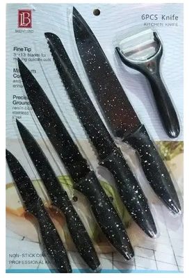 Набір ножів Frico FRU-909-Black 6 предметів чорний FRU-909-Red фото