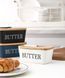 Маслянка керамічна Butter 7793 600 мл біла 7793 фото 1