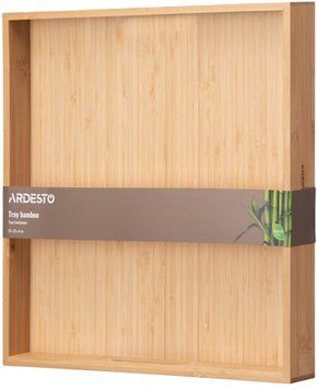 Піднос квадратний Ardesto Midori AR1435BM 35х35х4 см бежевий 5006566 фото