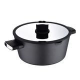 Каструля з кришкою Bergner Ion BG-35802-BK 28 см 6 л чорна 4879688 фото