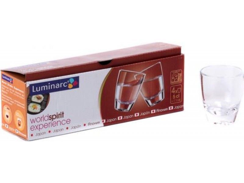 Стопки 50 мл 4 шт World Spirits Shot Luminarc E9357 1156101948 фото