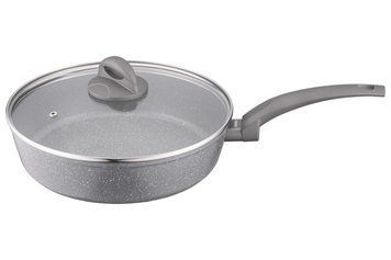 Сковорода з кришкою глибока Ardesto Gemini Gourmet Apulia AR-2424-GGL 24 см сіра AR-2426-GGL фото