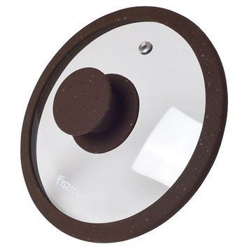 Кришка скляна Fissman Arcades FS-9908 16 см коричнева 4713408 фото