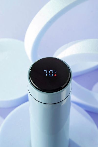 Термос питний з індикатором Adler AD-4506-blue-LED 473 мл блакитний 4932775 фото