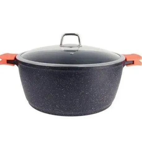 Каструля з кришкою Bohmann BH 7350-32 MRB 32 см 8.6 л сіра 5138025 фото
