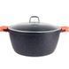 Каструля з кришкою Bohmann BH 7350-32 MRB 32 см 8.6 л сіра 5138025 фото 3