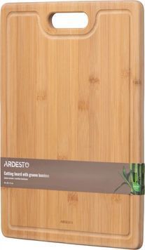 Кухонна дошка з жолобом Ardesto Midori AR1440BAM 40х30х1.5 см бежева 5184570 фото