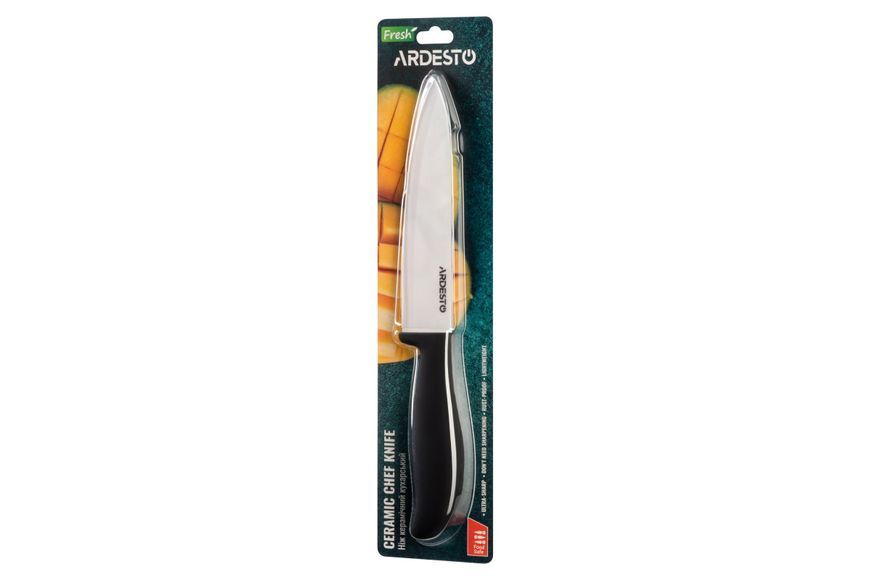 Ніж кухарський Ardesto Fresh AR-2127-СB 15 см чорний 4496400 фото