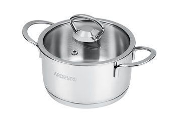 Каструля зі скляною кришкою Ardesto Luna AR-0612-S 1,2 л 14 см AR-0612-S фото