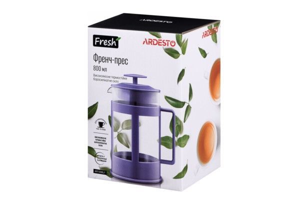 Френч-прес Ardesto Fresh AR-1008-LF 800 мл фіолетовий 1291787720 фото