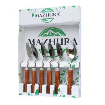 Набір чайних ложок Mazhura Wood Walnut MZ-505660 6 шт MZ-505660 фото