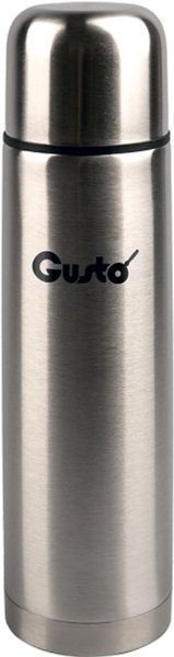 Термос питний Gusto Чорний бурштин GT-600-P 600 мл сріблястий 4840438 фото