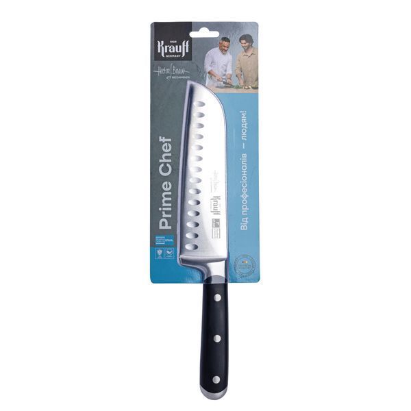 Ніж сантоку Krauff Prime Chef 29-305-237 17.5 см чорний 5212516 фото