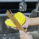 Губка для миття посуду двостороння скрабуюча Love You Home LYH9005 17х10 см жовта 5234130 фото 7