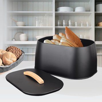 Хлібниця Maestro МR-1675 Black 16.5х24х33.5 см чорний 5205557 фото