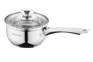 Ківш із скляною кришкою Ardesto Gemini Gourmet AR-1910-GSS 14 см 1 л AR-1916-GSS фото