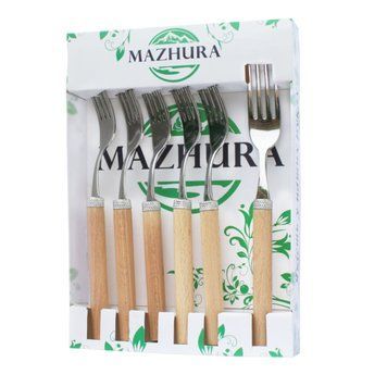 Набір столових виделок Mazhura Beech Wood MZ-505663 6 шт MZ-505663 фото