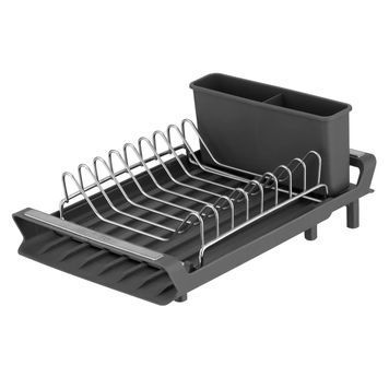 Сушарка для посуду з підставкою Ardesto Minimalism ARHK4103GS 46.5х19.5х9.5 см чорна 5226603 фото