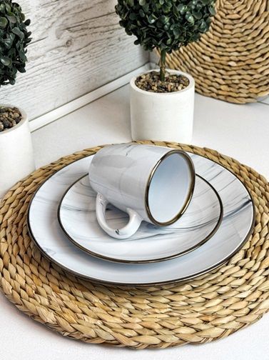 Кружка Intrendo Maritimo Golden rim white IN0036MAR 360 мл біла 5078489 фото