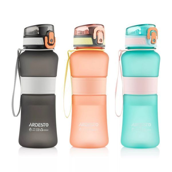 Пляшка для води Ardesto Balance AR2265BL 650 мл чорна 5082783 фото