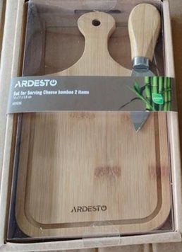Набір для подачі сиру Ardesto Midori AR0936 19х11х0.8 см бежевий 5190639 фото