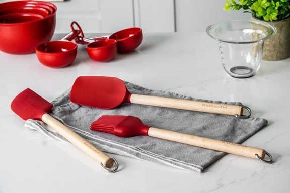 Пензлик кулінарний KitchenAid Coreline KQR753OHERE 30.6 см червоний 5087617 фото