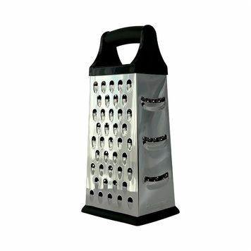 Тертка чотиристороння Krauzer Sweet Kitchen KL324M-9S 23 см срібляста 4893812 фото