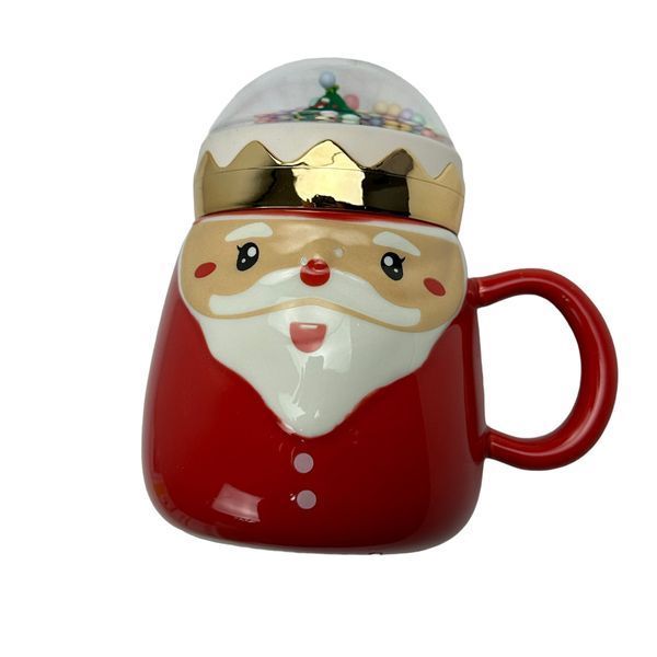 Кружка з кришкою новорічна Merry Сhristmas 3 90400 470 мл (уцінка) 90400 фото